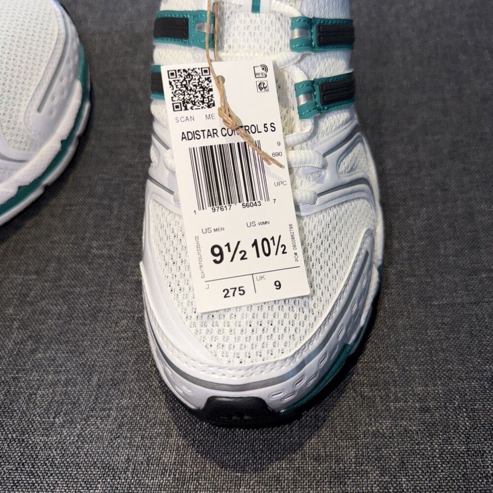 NWT adidas Sporty & Rich Adistar Control 5 Cloud White Pure Teal Sneakers IH9707 - Picture 8 of 9
